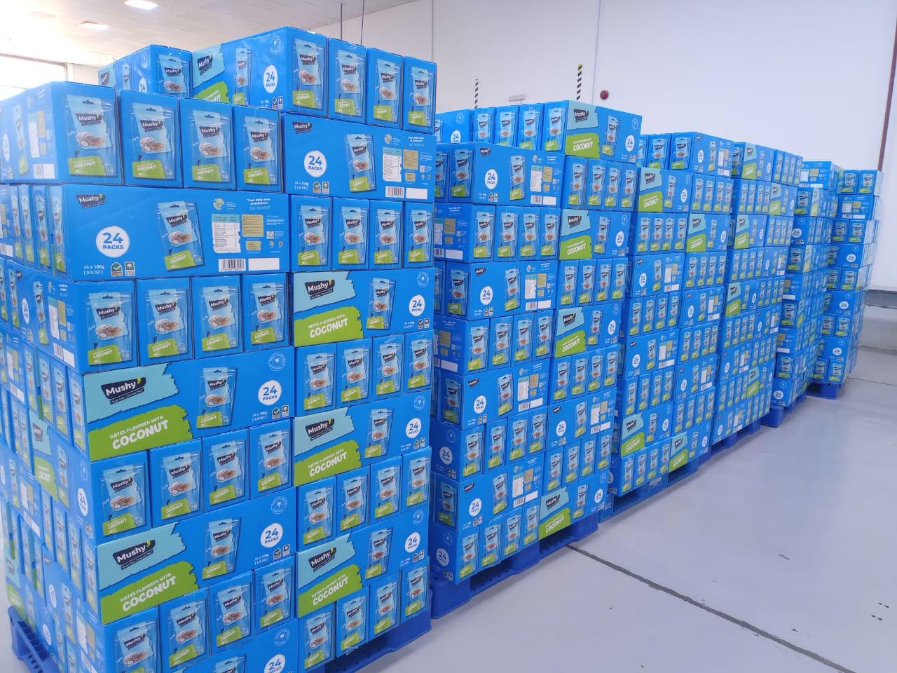Stock de dátiles con coco